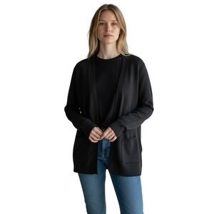 Madewell Charcoal Gray Merino Wool Blend Cardigan Sweater Size M